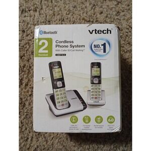 VTech Cordless Phone System 2 Handset Caller ID Call Waiting Open Box